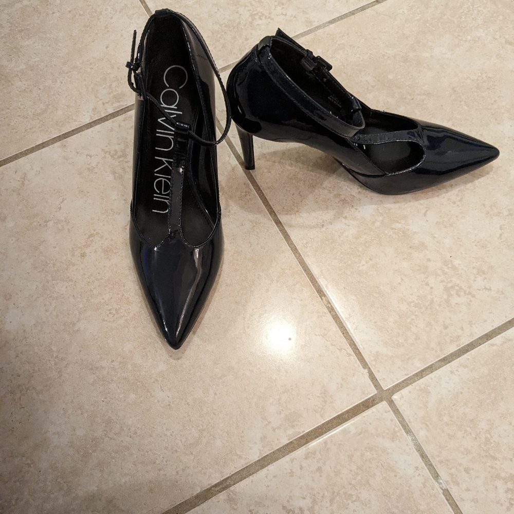Calvin Klein Navy Patton Stilettos